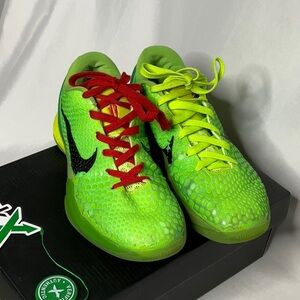 Nike Zoom Kobe 6 Protro “Grinch” Green Basketball Shoes Size 6.5 – Authenticated